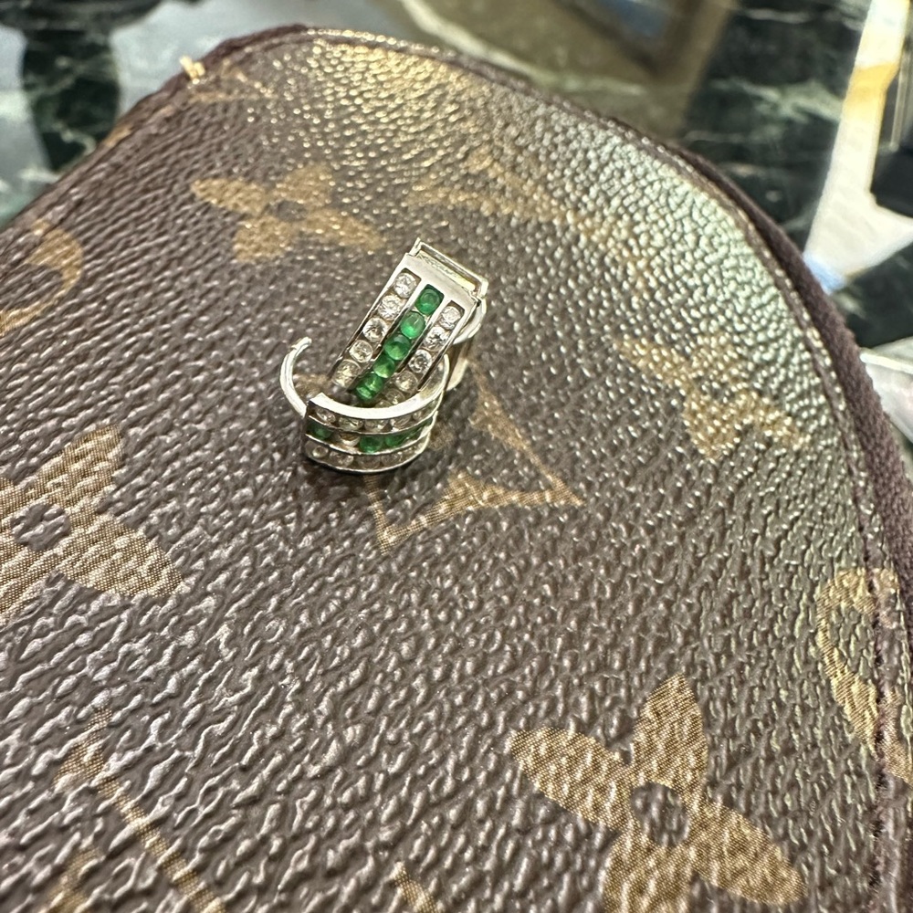 Solid 14k White Gold Earrings - image 4